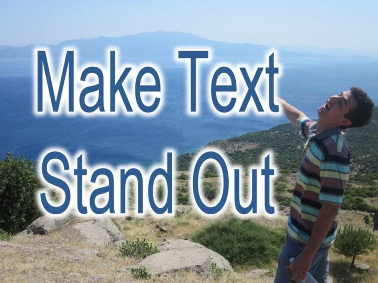 How To Make Text Stand Out From Background Css