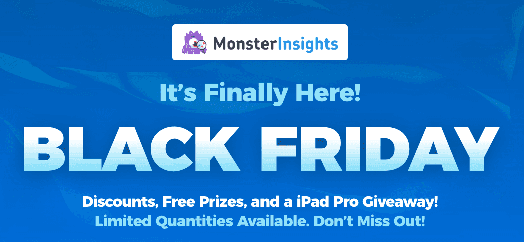 monster insights black friday cyber monday special deal